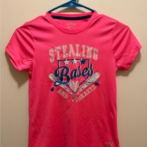 bcg Hot Pink "Stealing Bases and Hearts" Graphic Tee